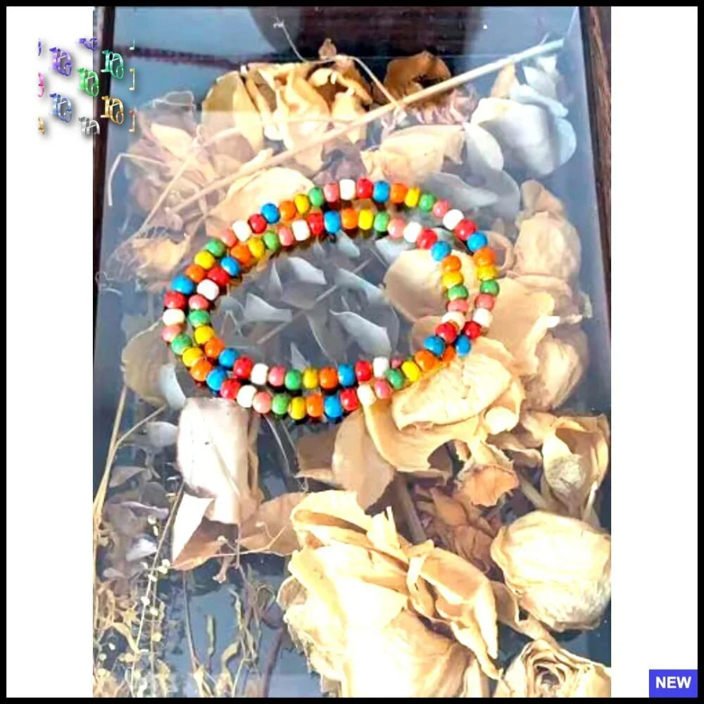 Ceramic Wrap Bracelet Handmade Bohemian Stackable Stretch Jewelry Women